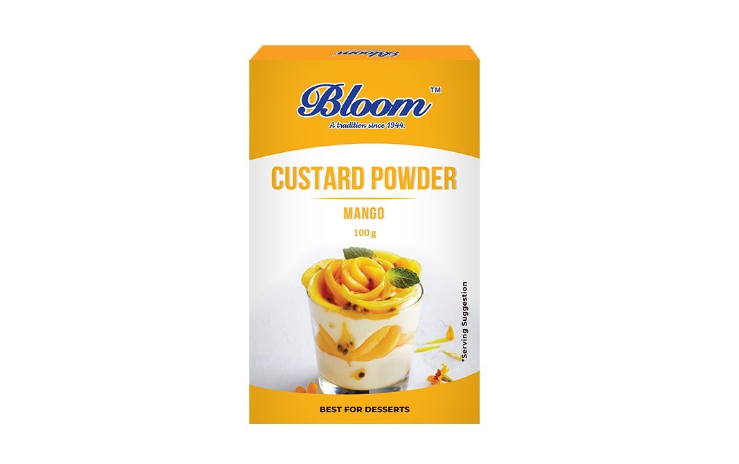 Bloom Custard Powder Mango   Box  100 grams